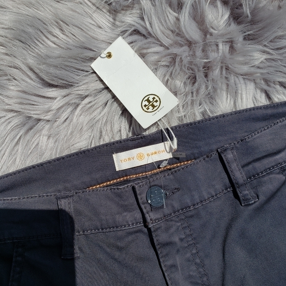 NWT Tory Burch Sabrina Flare Jeans Gray size 24 - Picture 12 of 12